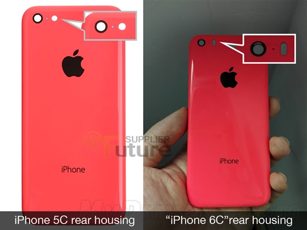 iPhone 6C手機后殼曝光：風格近似iPhone 5C