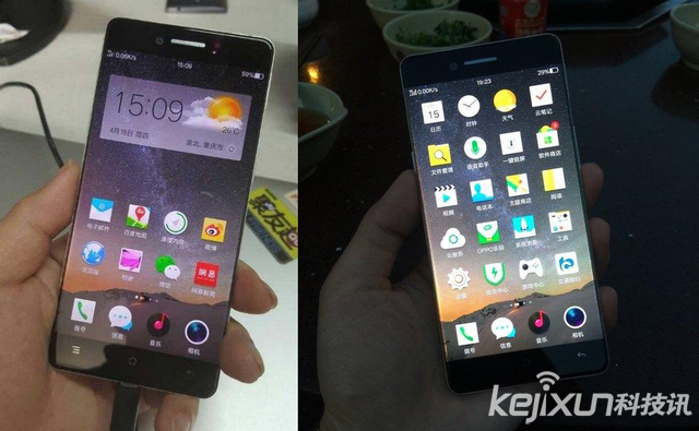 OPPO R7真機諜照曝光 采用無邊框設計