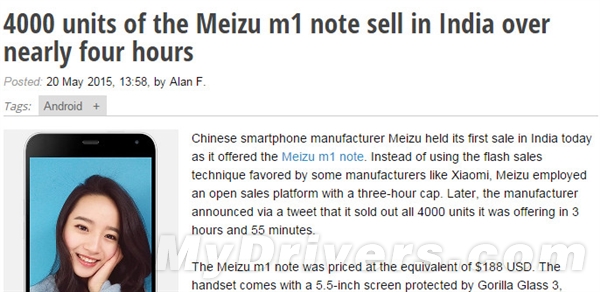 三哥狂搶4000臺魅藍(lán)Note:老外老困惑了