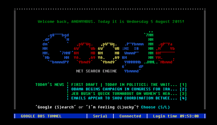 Google搜索 互聯網 80年代