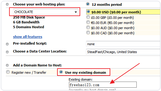 FreeHostia 免費空間 網站空間