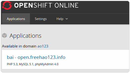 OpenShift 網站空間申請 網站優(yōu)化 免費空間服務