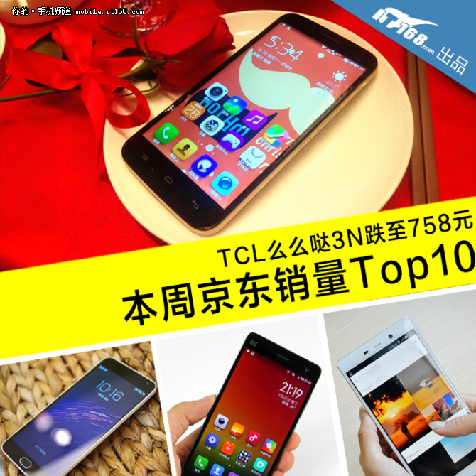 么么噠3N超值758元 本周京東銷量TOP10