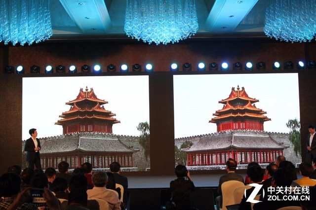 <a href=/digital/ target=_blank class=infotextkey>數碼</a>變焦（左）對比華碩鷹眼光學變焦