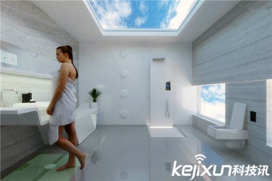 未來衛生間長什么樣:地磚稱重 鏡子掃描健康