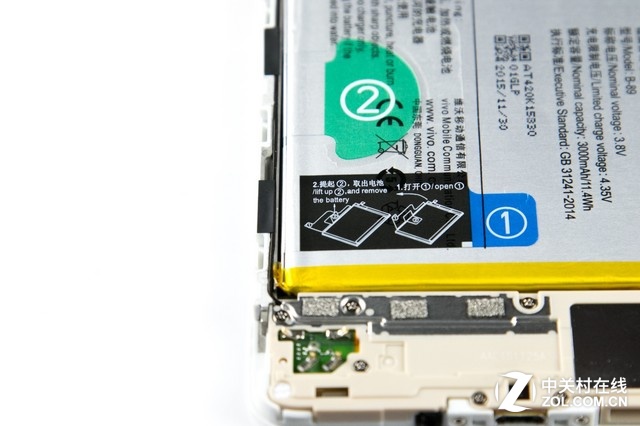 防水防塵性能優異 vivoX6plus拆解圖賞