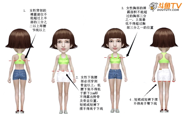 斗魚女主播 穿衣規定