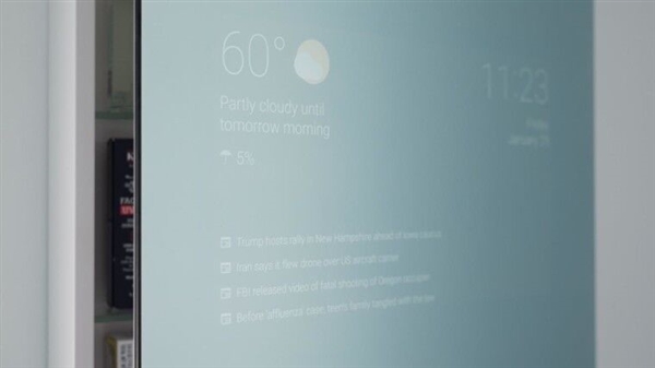 太炫酷了！谷歌工程師自制安卓浴鏡