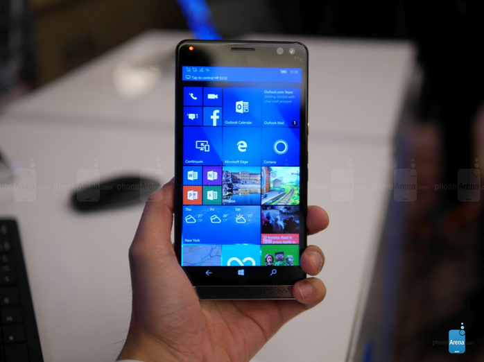 4GB內存+驍龍820 HP Win10旗艦手機上手