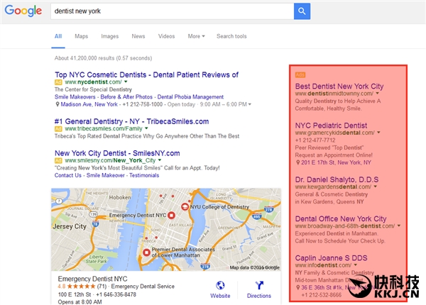 Google良心！搜索結果右側不再顯示廣告