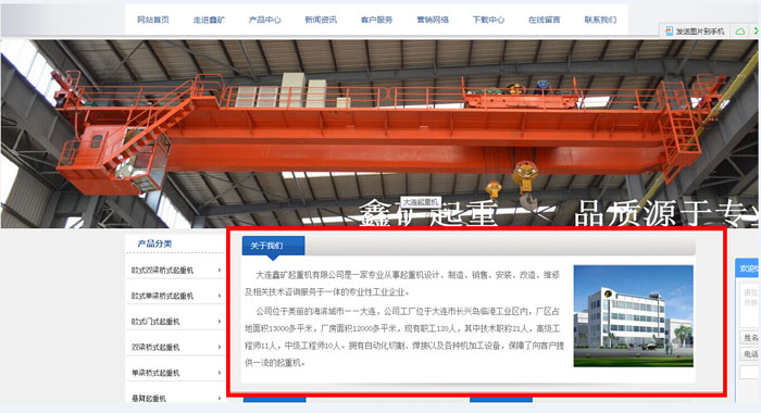 起重機(jī)網(wǎng)站案例