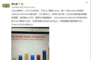 聯發科Helio X30曝光！跑分大躍進