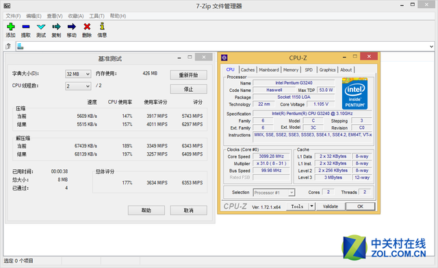 X4 850 G3240對比測試 
