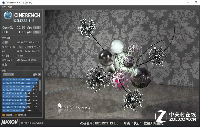  一分鐘了解CPU性能：AMD A4-6300實測