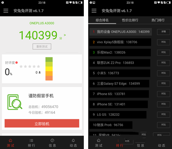 一加手機3和ZUK Z2 Pro哪個好 ZUK Z2 Pro與一加3區別對比