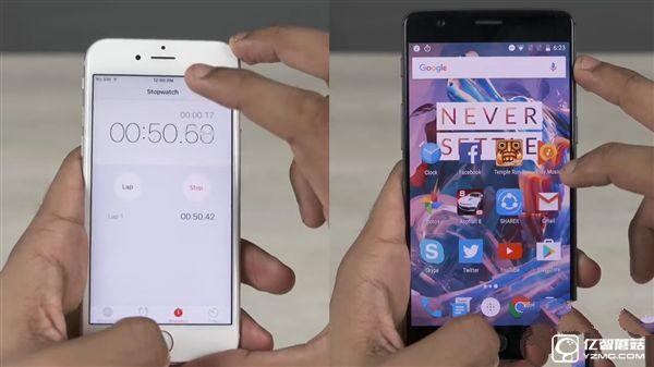 一加3對比iPhone 6S速度測試：遺憾落敗