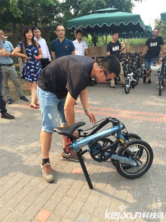 小米智能自行車實拍 小米自行車到底有多大？