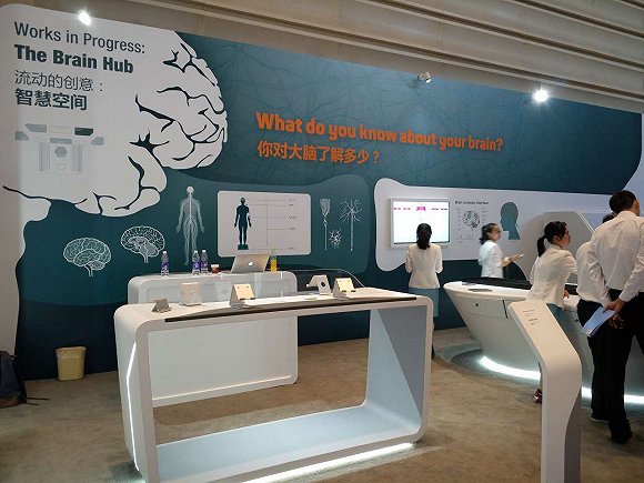 達沃斯探索區展示了多款機器人