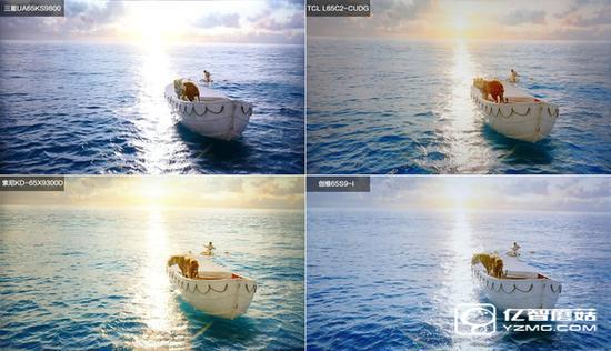 四款65智能電視HDR對比 四款65智能電視HDR對比