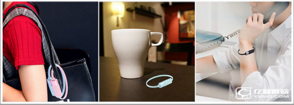 優尚金屬手環手機充電線:戴在手腕上的蘋果手機數據線