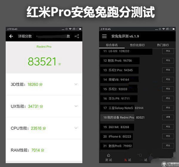 紅米pro和魅藍note3哪個好？紅米pro與魅藍note3哪個更值得買？