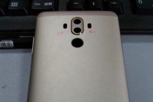 華為Mate9真機后蓋曝光：縱向雙攝像頭+心率傳感器