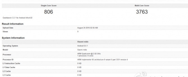 紅米手機(jī)4跑分曝光 搭載驍龍625 