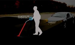 盲人專用安全棒：內置高科技讓盲人的生活更簡單