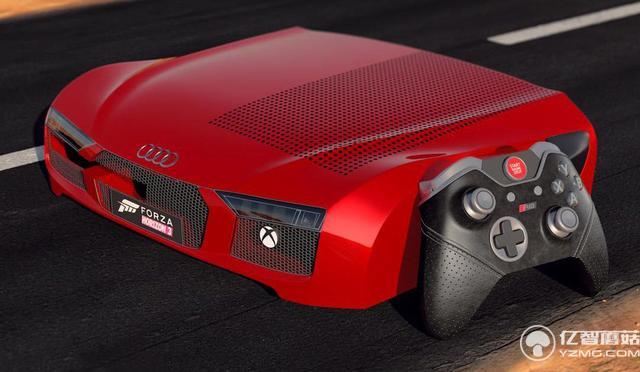 奧迪R8特別版Xbox One 連手柄都是皮革的