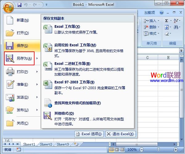 Excel2007工作表設(shè)置權(quán)限密碼 三聯(lián)