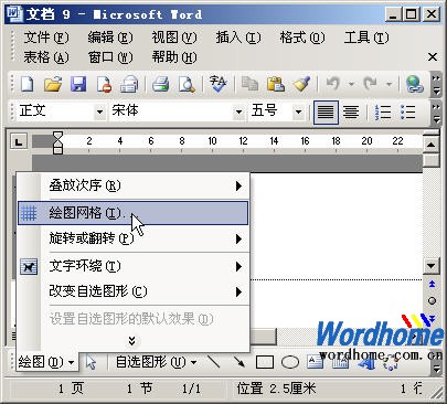 Word繪圖工具欄精確移動圖片的設(shè)置 三聯(lián)教程
