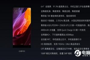 小米MIX概念手機發布：售價3499元起