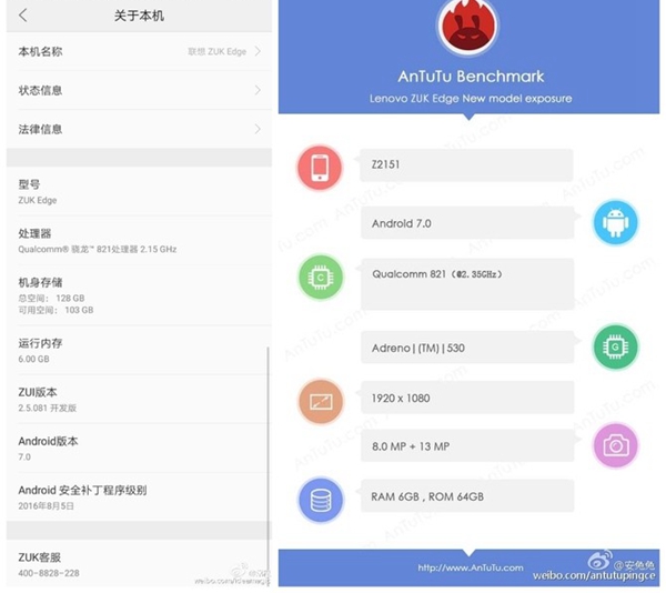 最便宜的驍龍821手機？聯想ZUK Edge黑白真機曝光