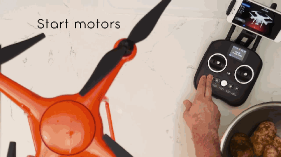 用無人機做感恩節晚餐！哥們你確定你敢吃？