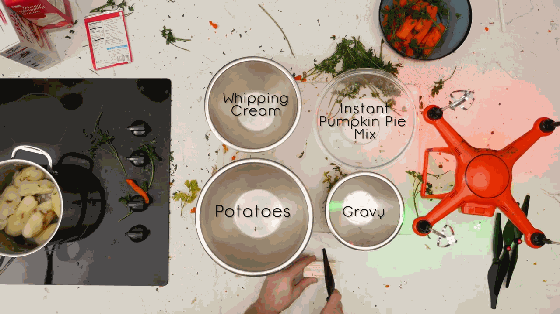 用無人機做感恩節晚餐！哥們你確定你敢吃？