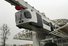世界首創(chuàng)新能源空鐵在我國試運行 時速60公里