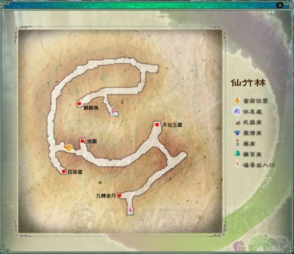 仙劍奇?zhèn)b傳5迷宮地圖