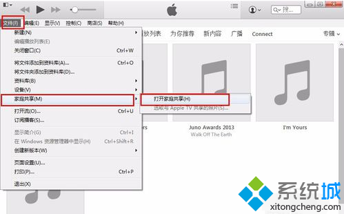 電腦中如何通過iTunes設(shè)置蘋果設(shè)備家庭共享功能3
