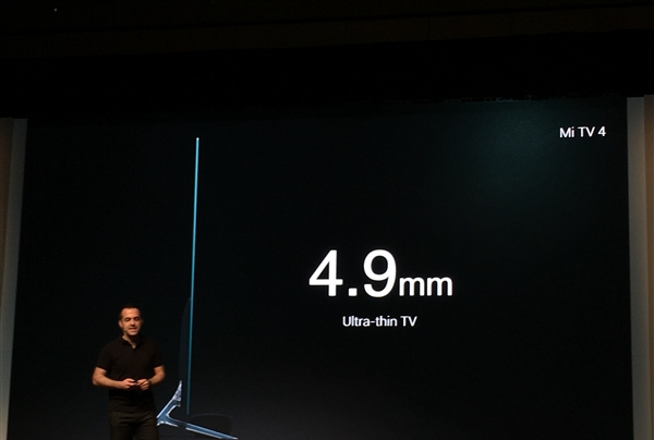小米電視4美國亮相 4.9mm史上最薄！