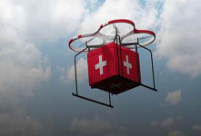 日本測(cè)試無(wú)人機(jī)救災(zāi) 航拍現(xiàn)場(chǎng)空投物資