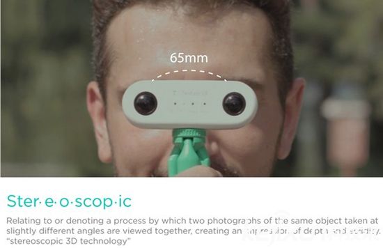 全景VR相機(jī)眾籌 支持4K分辨率3D視頻