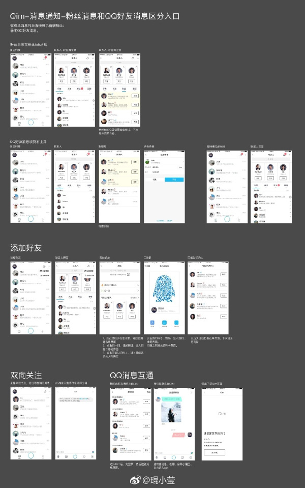騰訊第四代社交QIM應用截圖大曝光:支持有粉絲!