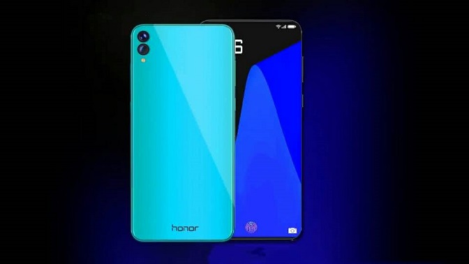 榮耀10概念圖：100%屏占比 配屏下指紋 美哭了！