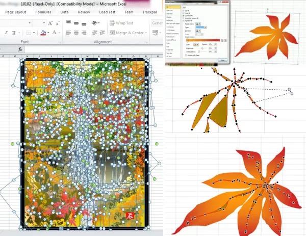 77歲老人用Excel作畫被博物館收藏 看完還敢說自己精通Excel嗎