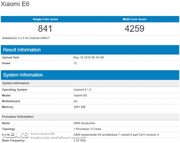 小米又一款新機曝光:3G內存+驍龍625