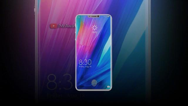 小米8周年紀念版真機渲染圖曝光：屏下指紋+后置三攝像頭