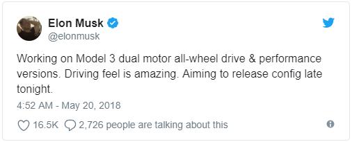 一下兩款 特斯拉新Model 3曝光：駕感驚人