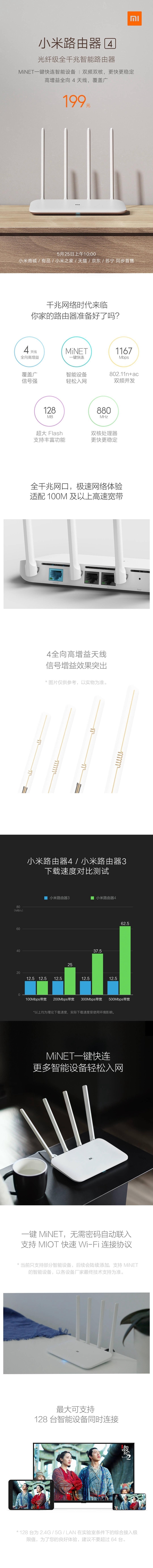 小米路由器4怎么樣？一張圖看懂小米路由器4