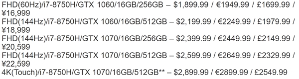 16999元起!雷蛇2018款靈刃游戲本發(fā)布:最小巧15寸