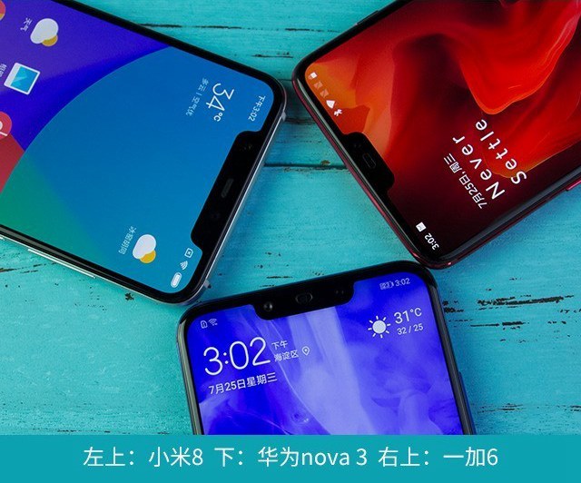 華為Nova3、小米8、一加6對比評測 三千國產機對決